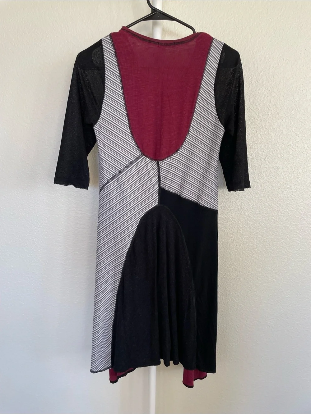 Seven Waves Whimsygoth Mixed Media Patchwork Tunic Dress Medium